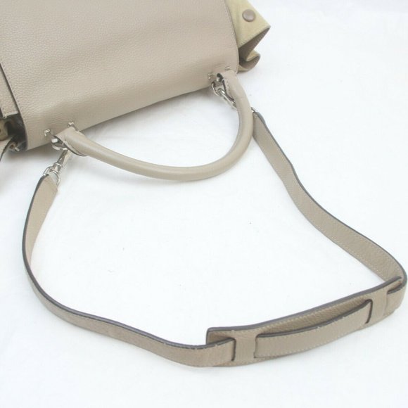 AUTHENTIC CELINE Hand Bag Beige Leather suede - Picture 4 of 16
